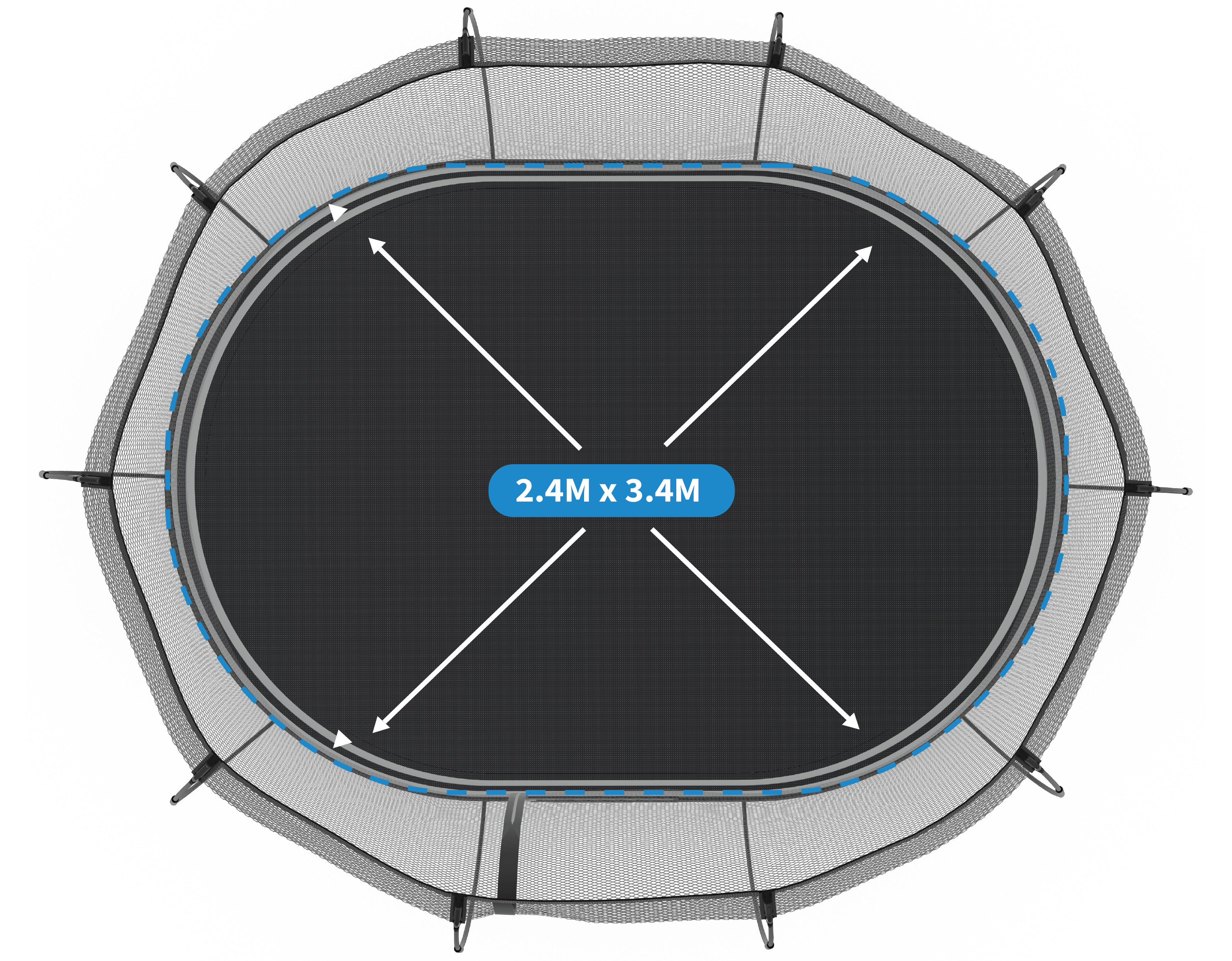 Medium Oval Trampoline O77